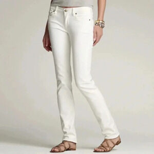J. Crew the matchstick 30x29.5 white jeans